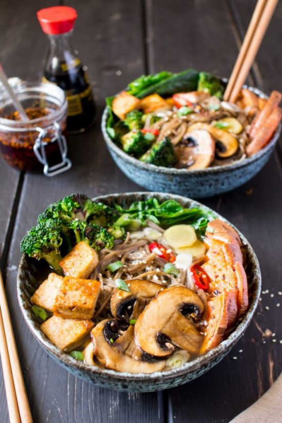 10 Surprising Ways to Eat Sea Vegetables: Vegan Ramen with Grilled Veg and Tofu from Lazy Cat Kitchen | The Health Sessions