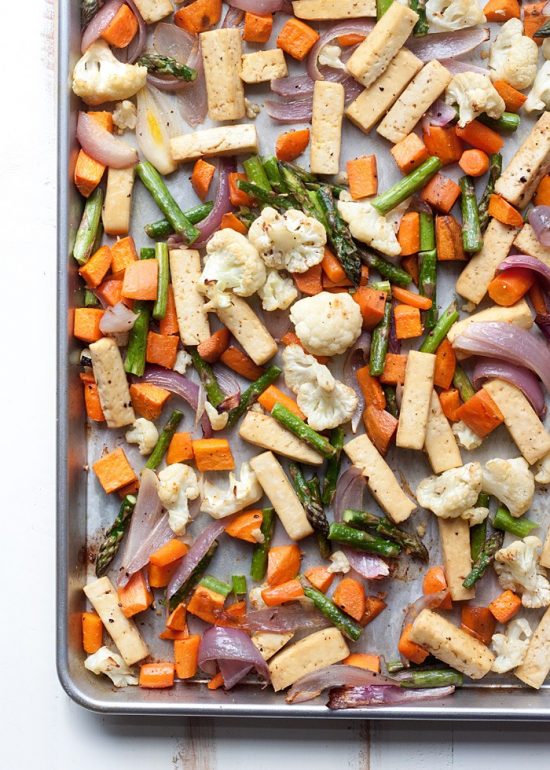 One Tray Meals: Sheet Pan Tofu and Veggie Dinner from Kitchen Treaty | The Health Sessions