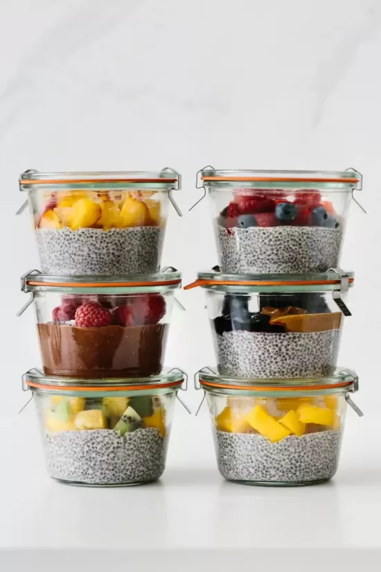 Healthy Snacks: Meal Prep Chia Pudding from Downshiftology | The Health Sessions