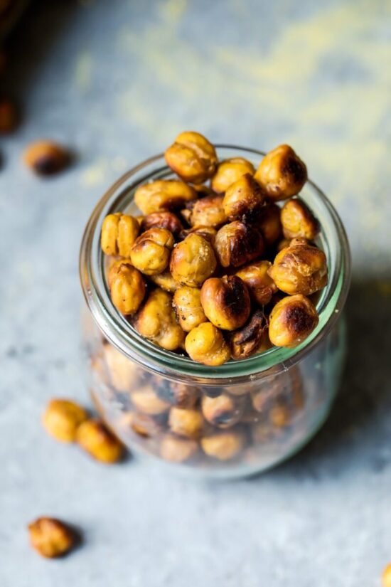 Healthy Snacks: Mustard Spicy Roasted Chickpeas from Ambitious Kitchen | The Health Sessions