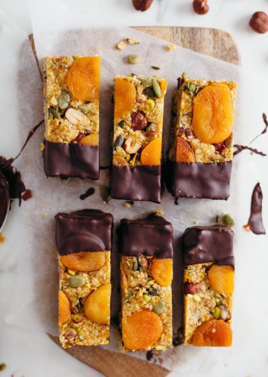 Healthy Stone Fruit Recipes: Raw Apricot and Ginger Energy Bars by Plant Based News | The Health Sessions