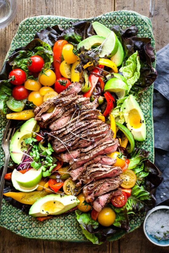 Summer Salads: Fajita Salad with Steak from 40 Aprons | The Health Sessions