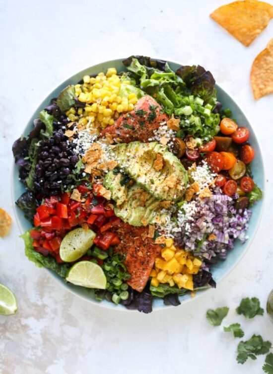 Summer Salads: Southwest Salmon Salad from How Sweet Eats | The Health Sessions