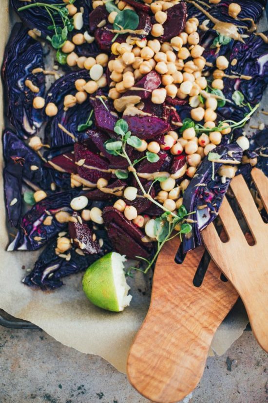 Warm Winter Salads: Warm Roasted Red Cabbage and Beet Salad from Will Frolic For Food | The Health Sessions