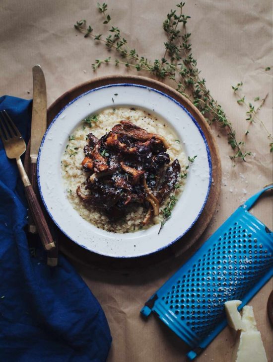 Medicinal Mushroom Recipes: White Lentil Risotto with Mushrooms from My New Roots | The Health Sessions